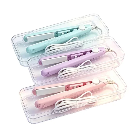 New Curling Iron Mini Hair Straightener Iron Ceramic Straightening Styling Tools Hair Curler Flat Iron Beard Straightener