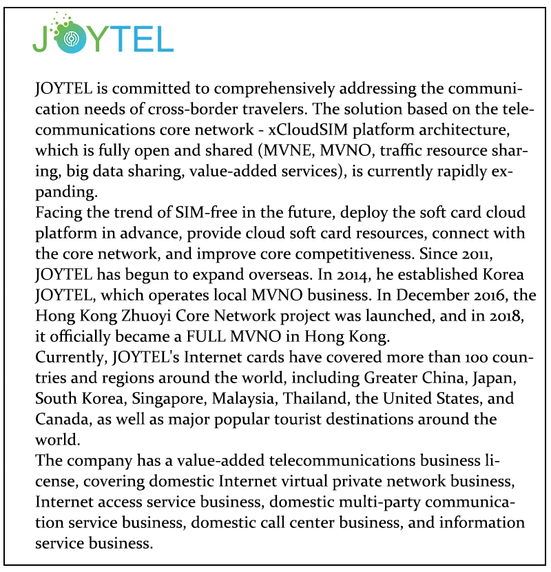 【ESIM】 Tarjeta telefónica JOYTEL Korea Tarjeta telefónica virtual 4G Acceso a Internet de alta velocidad Datos ilimitados 2G opcionales