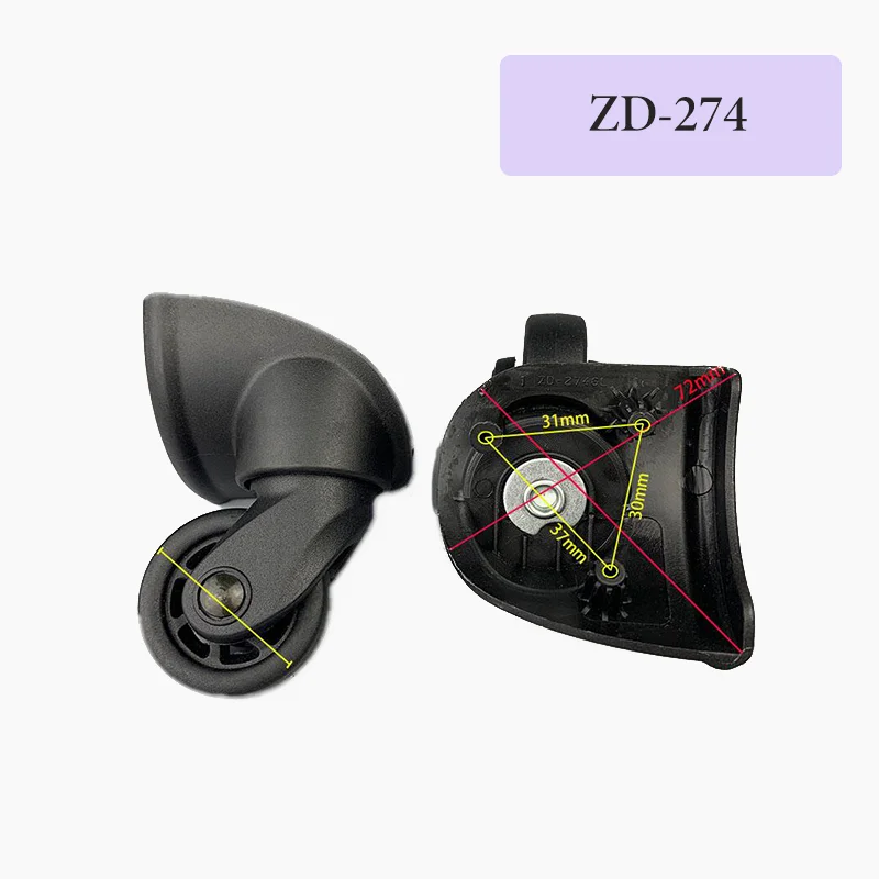 For American Tourister ZD-274 Ultra-Smooth Luggage Wheel Replacement Set - 2/4-Piece Swivel Wheels Effectively Reduces Suitcase