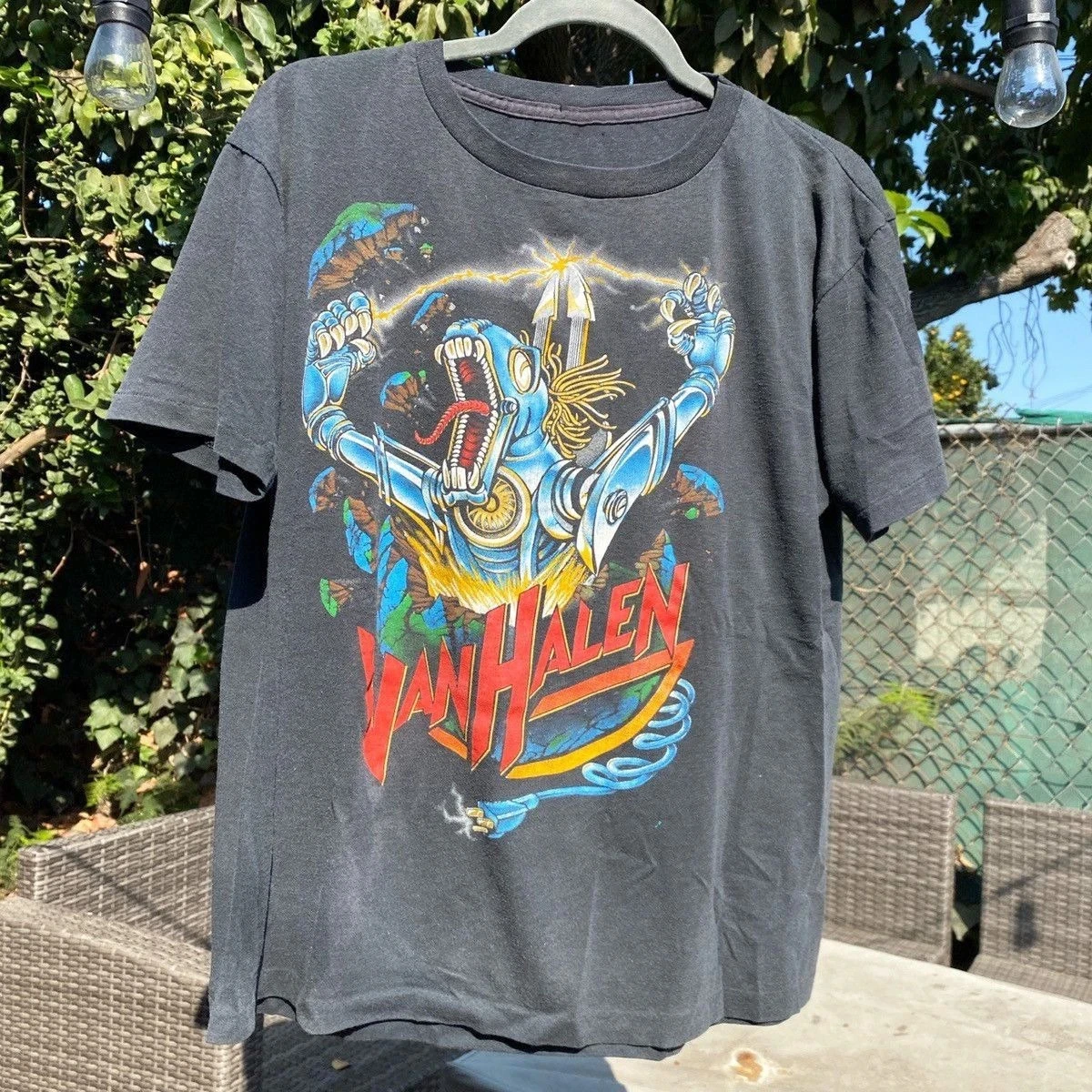Camiseta Retro VAN HALEN Kiss Ass Charcoal Unisex, Camisetas Harajuku de Estilo Urbano