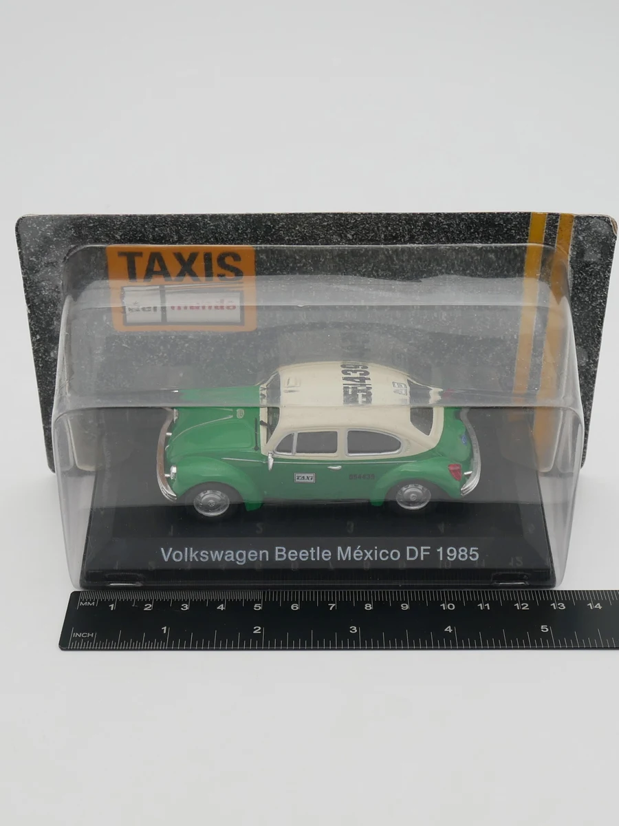 

Diecast Ixo 1:43 Scale VW Beetle 1985 Mexican Taxi Alloy Car Model Collectible Toy Gift Souvenir Display Ornament
