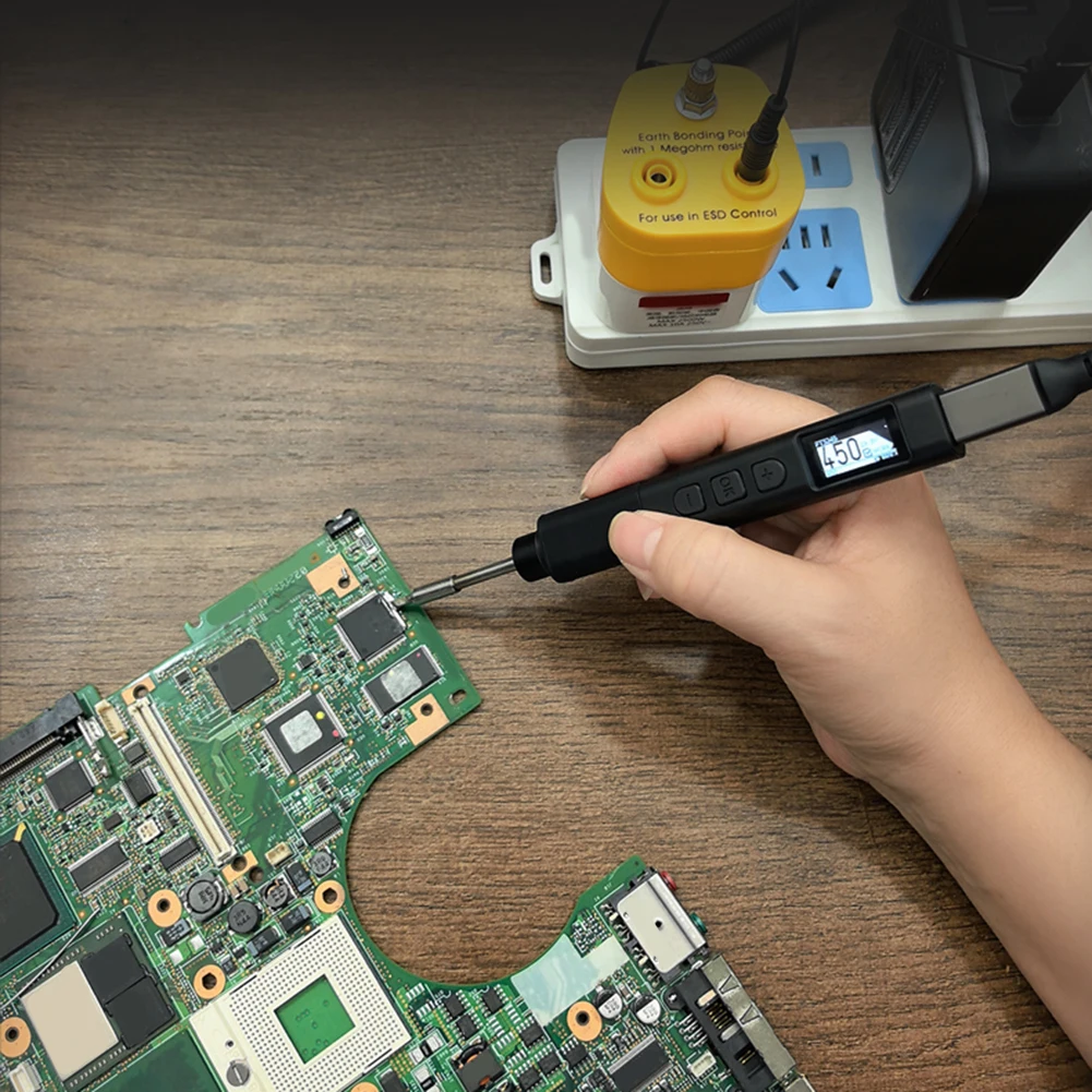 PTS245 Portable Soldering Iron For PD3.1 140W With For OLED Screen For JBC245-KU Tip Mobile Phone Repair DIY Kit