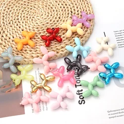 5pcs/lot Color Acrylic Bead Ballon Dog Pendant Beads for Jewelry Making DIY Phone Chain Keychain Charms Material Wholesale