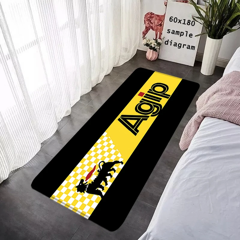 الحصير السرير الكلمة حصيرة عدم الانزلاق القدم البساط Agips Eni سباق السيارات النفط المدخل السجاد المطبخ امتصاص الماء السجاد رقيق ديكور المنزل