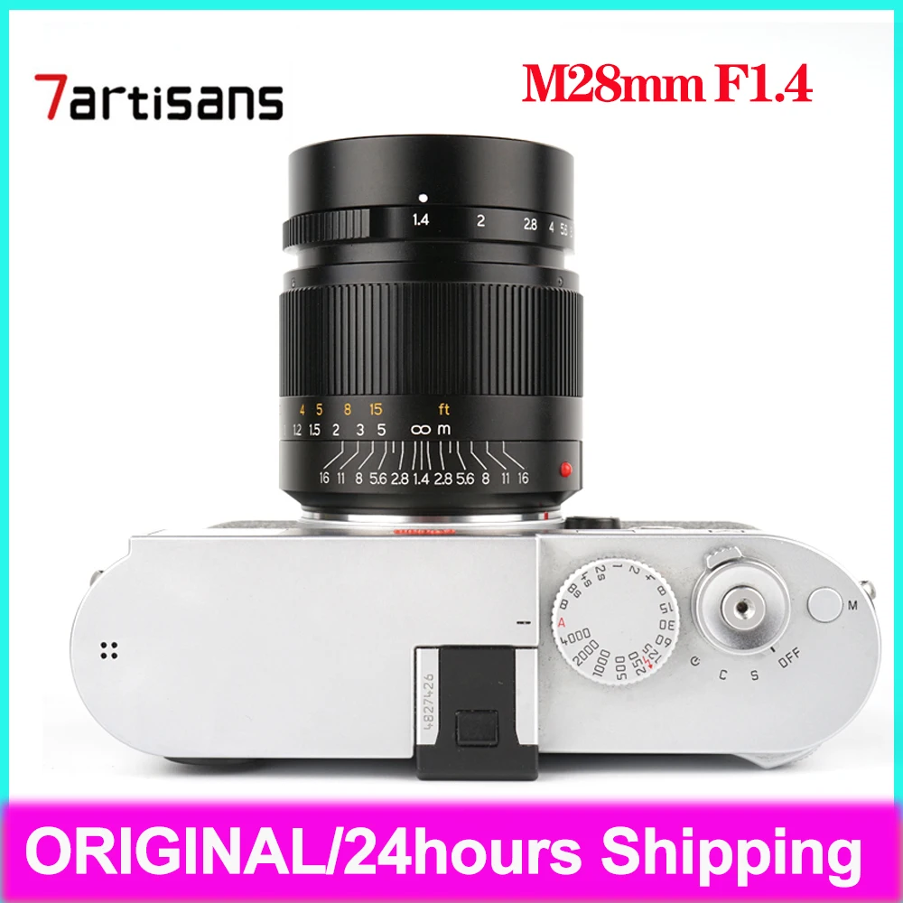 7artisans M28mm F1.4 Large Aperture M-Mount Camera Lens for Leica Camera M-M M240 M3 M5 M6 M7 M8 M9 M9P M10