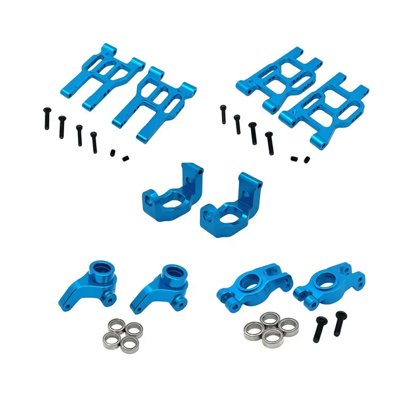 

FOR MJX Hyper Go 10303 10304 Metal Steering Cup Hub Carrier Steering Assembly Swing Arm Set 1/10 RC Car Upgrade Parts Accessorie