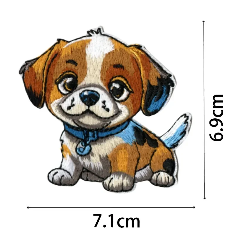

Cute Cartoon Fashion Dog Sew/Iron On Embroidered Patch Appliques for DIY Clothes Hat Jeans Shoes Bags Coats Computer T-shirt