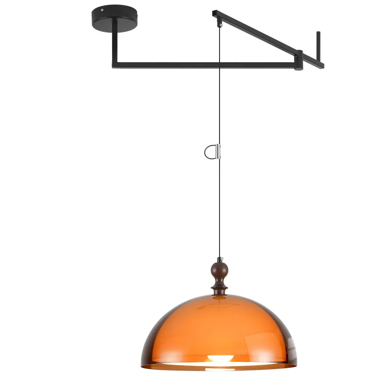 Grand View Garden Restaurant Chandelier, Medieval French Retro 2025 New Creative Personality Art Round Table Rocker