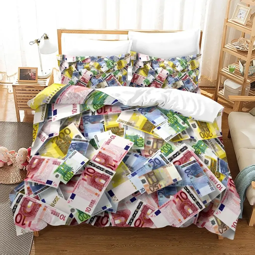 Dollars Bedding Set 3D Print Banknotes Duvet Cover Home Textiles Single Twin Full King Size With Pillowcases Dropshipping