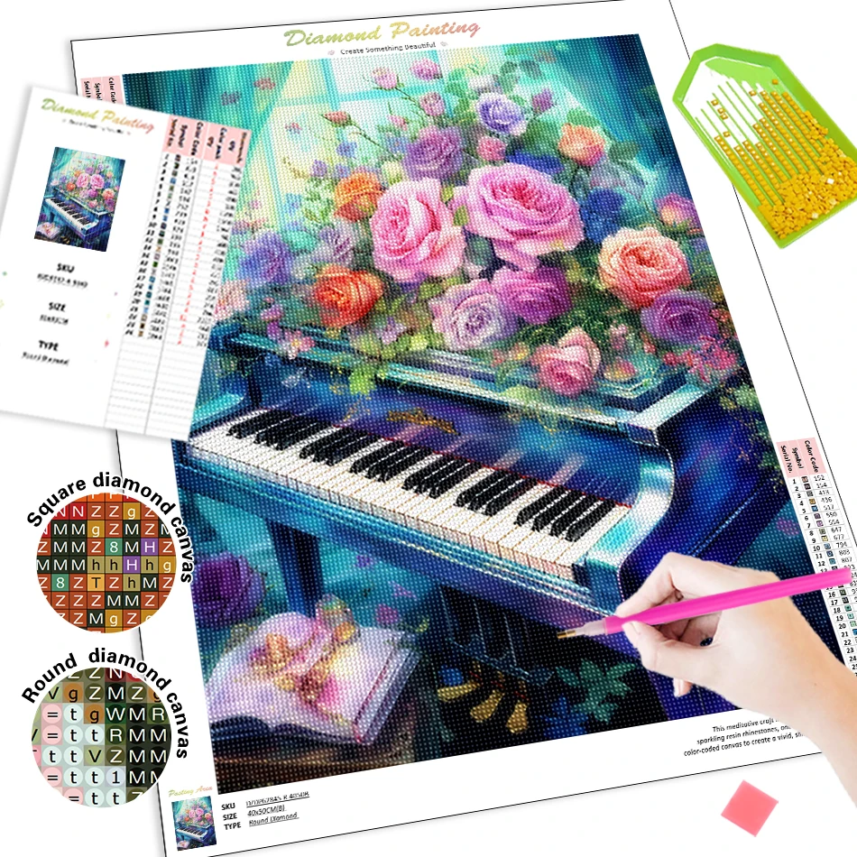 1pc frameless  Diamond Paintin - đánh giá và giá Embroidery Flower