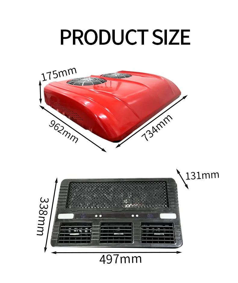 Новое поступление, встроенный кондиционер для парковки на крыше, 12 В, 24 В постоянного тока, для грузовиков, микроавтобусов