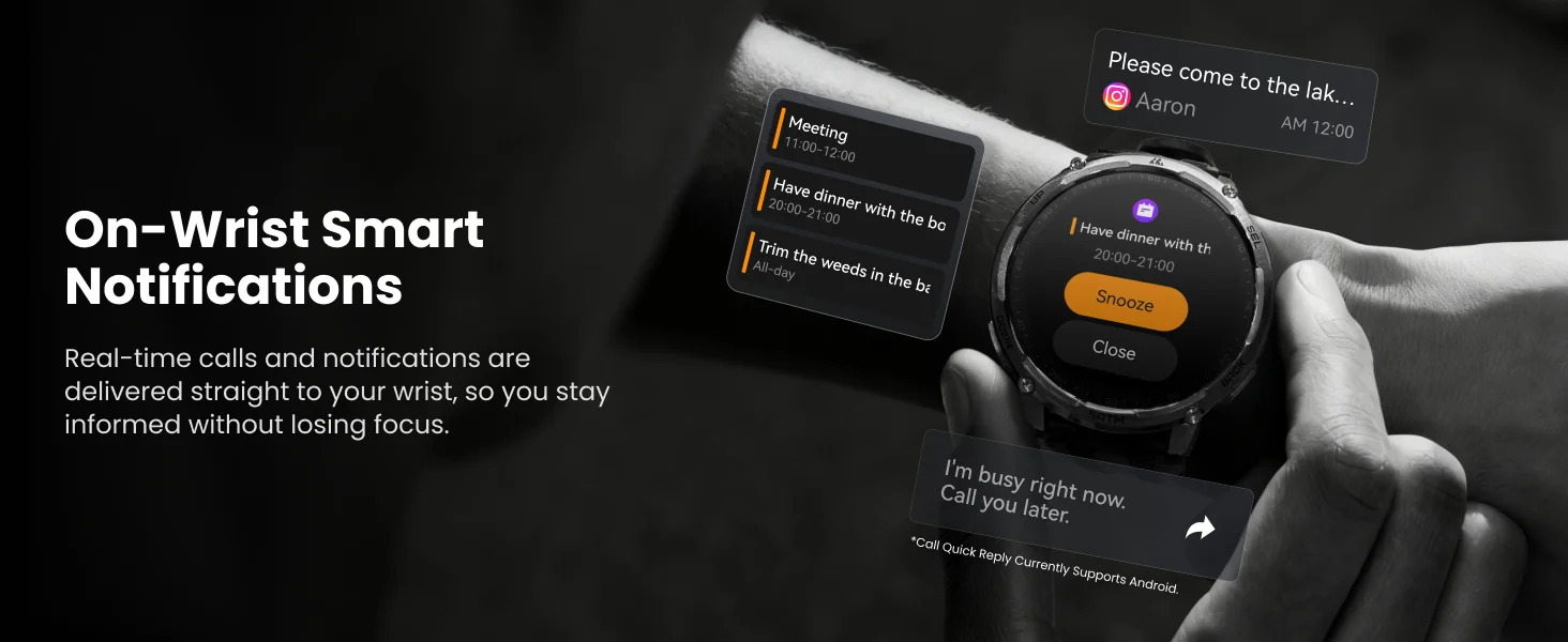 2026 KOSPET TANK T4C 5ATM Wasserdichte Smartwatch für Herren Robustes Militärdesign mit GPS Eingebaute Taschenlampe Gesundheitsüberwachung – Detail 12