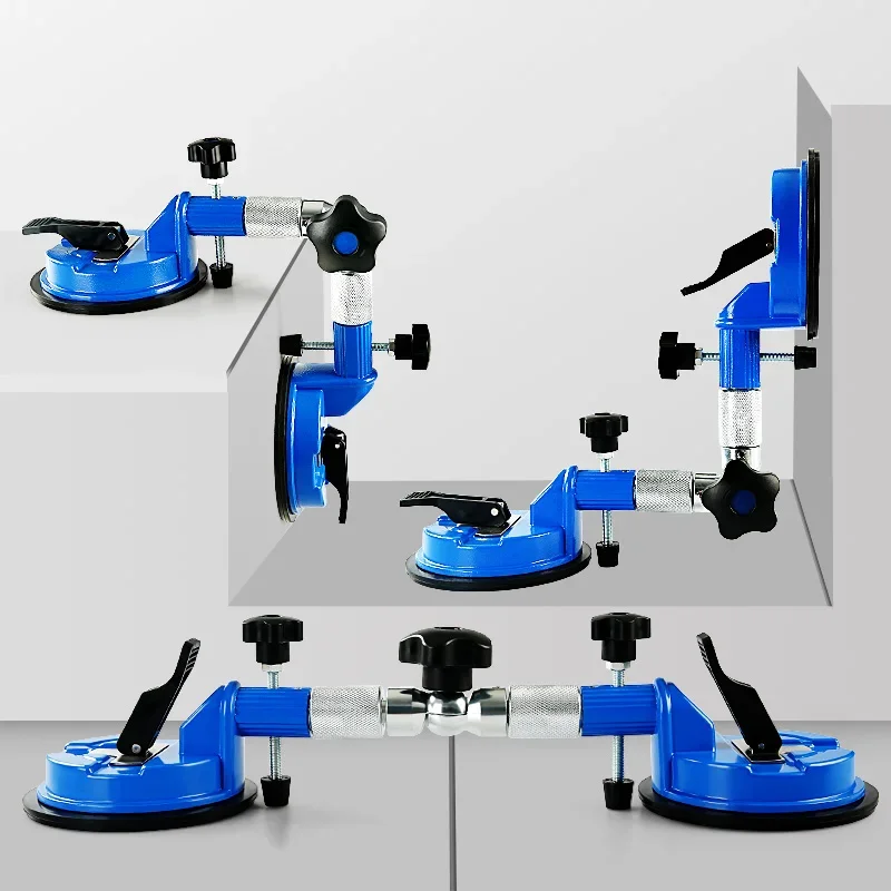 LOZLIN 360° Adjustable Angle Suction Cup for Glass Tile Stone Slab Right Angle Alignment Splicing Installation Positioning Tool