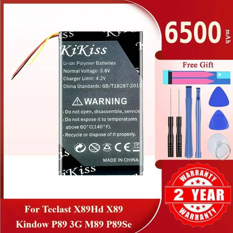 

Аккумулятор Kikiss X89 6500 мАч для Teclast X89HD Kindow P89 3G M89 P89SE