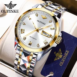 OUPINKE 3171 Original Men's Watches Japan Automatic Movement Mechanical Wrist Watch for Men High Quality Luxury Brand Man Watch