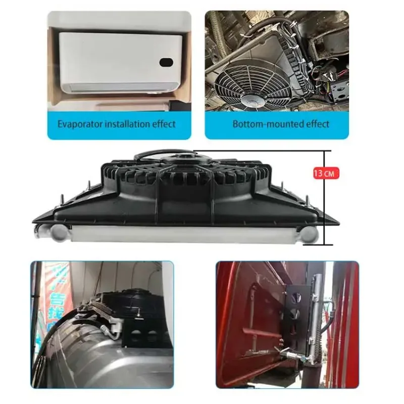 مكيف هواء شاحنة كهربائية عالمية Clima 12 فولت وحدة تيار متردد تكييف هواء 12 فولت لمقصورة الشاحنة #5