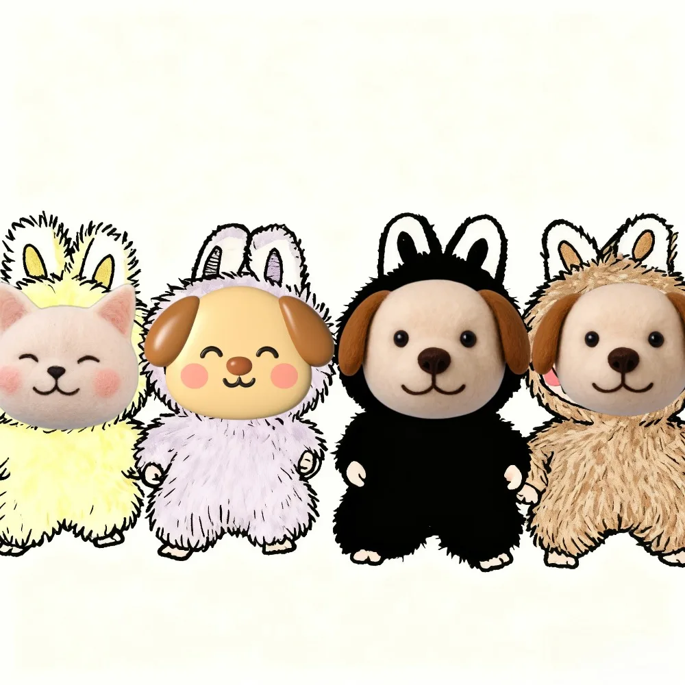 الأصلي وحوش صغيرة دبوس لسلسلة الحب صندوق أعمى جديد ألعاب أصلية لطيف أنيمي عمل الشكل صندوق غامض الهدايا #4