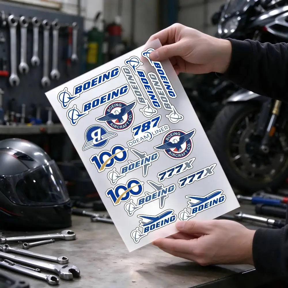 B-o-e-ing Aircrafft 787 Dreamliner Waterproof Vinyl Stickers for Car Motorcycle Bike Skateboard Laptop Bottle Phone
