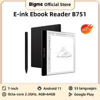 Bigme B751 ebook reader, 7‘’ e-ink screen electronic book, 300PPI, Android 11 open system, 4+64GB, reading tablet w/ Google Play