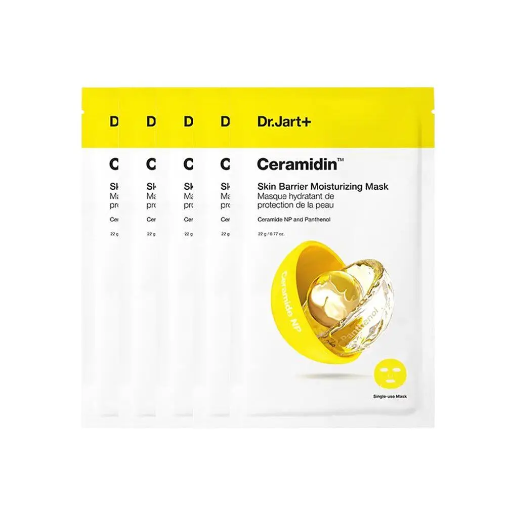 Dr. Jart+ Ceramidin Skin Barrier Moisturizing Face Mask 5pcs Korea Skin Care