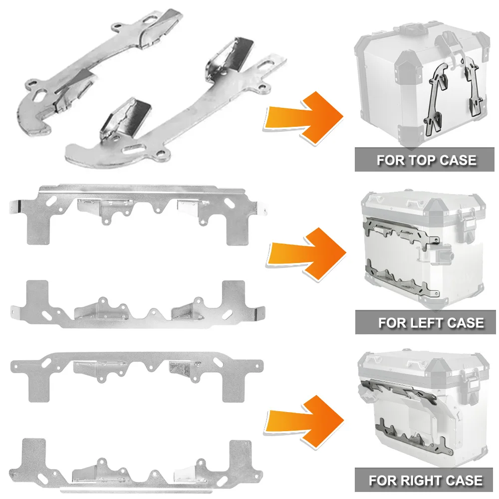 For BMW R1200GS Adventure R1250GS R1200 GS ADV GS1200 Motorcycle Aluminum Suitcase Bracket Top Case Pannier Mounting Plate Rack