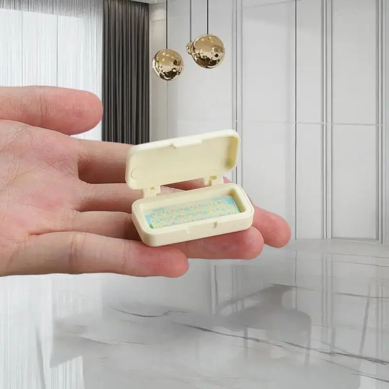 1/12 Scale Miniature School Desk And Chair Set for Dollhouse Micro Scene Display Props Collectible Furniture for Dollhouses