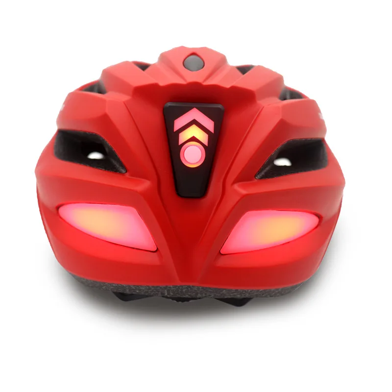 

Remote Control LED Bike Helmet USB Rechargeable Ventilated Cycling Helmet with ARGB Lights Removable Liner for Outdoor Sports