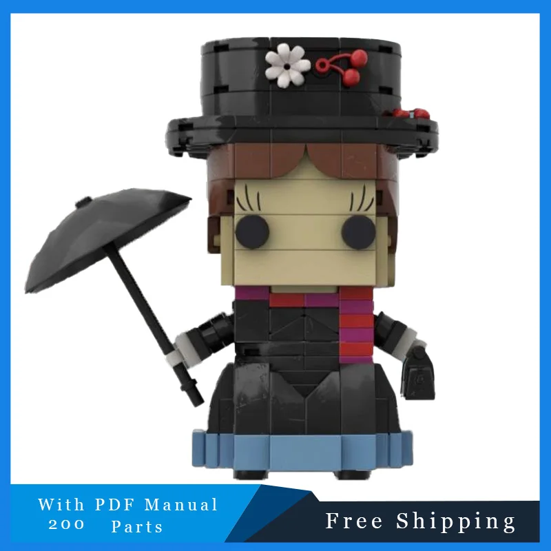 200-delig MOC Elegant Teacher Brickheadz Bouwsteenmodel Kerst Verjaardagscadeau Inspireert Unlimited Creativity Building Set