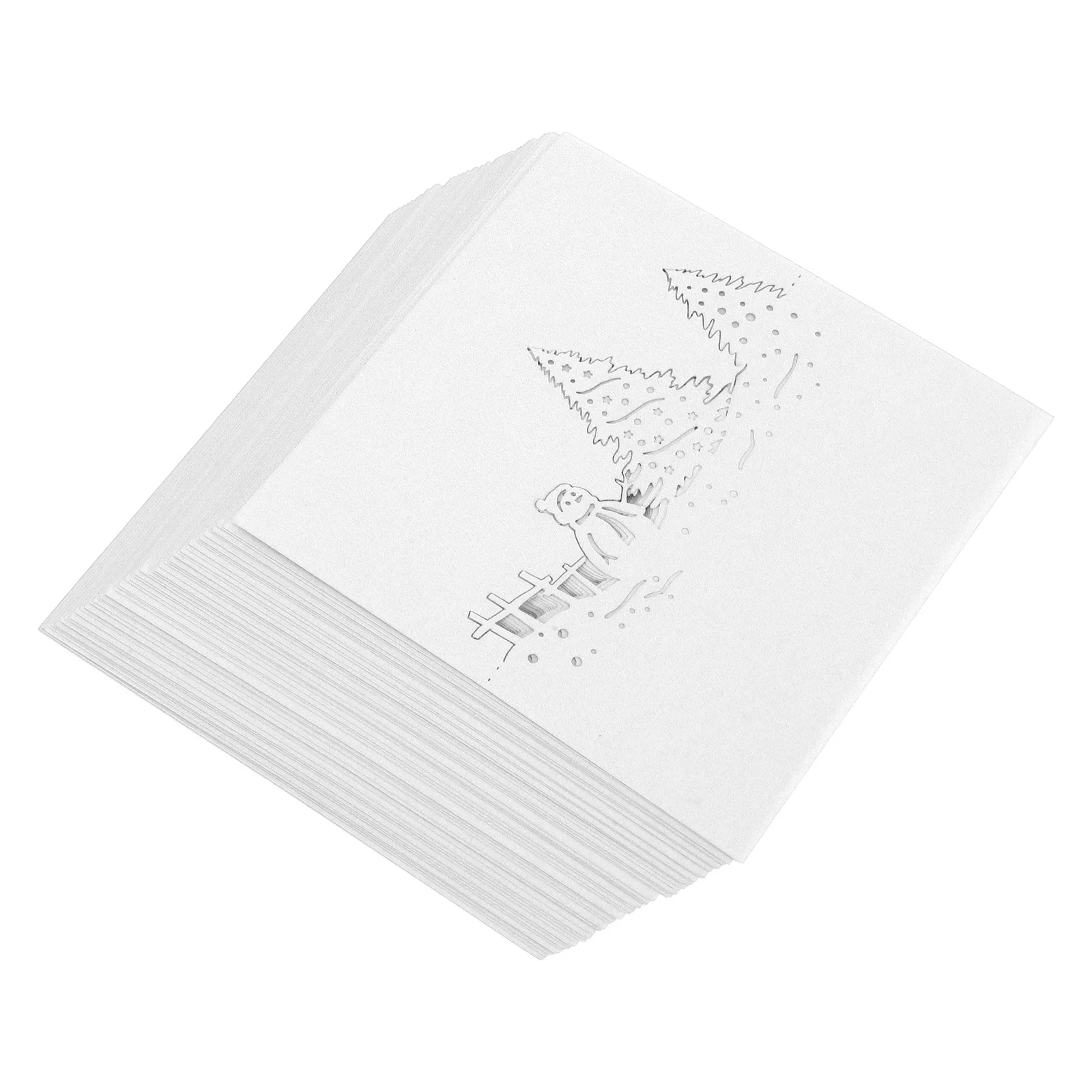 

50pcs Christmas Snowman Table Blank Place For Holiday Dinner Party Winter Table Settings Name Tent Cards Seating Cards