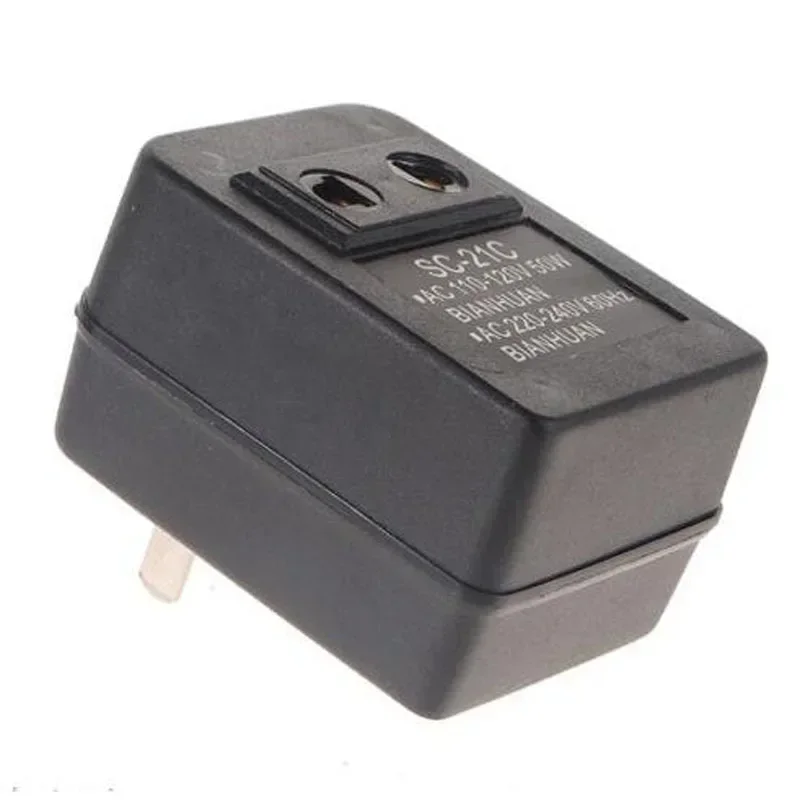 

New 1pack SC-21C AC 50W 60Hz Maximum Power AC 220V Changed To 110v Single Transformer Power Converter Adapter US Plug