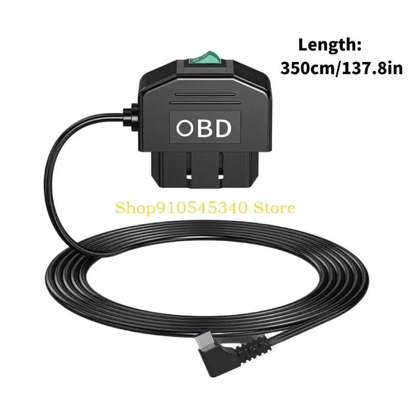 U2JA Reliable OBD Dashboard Camera  Cable with Built In Conversion Modules &  Parking Functionality 12V to 24V Voltage Converter
