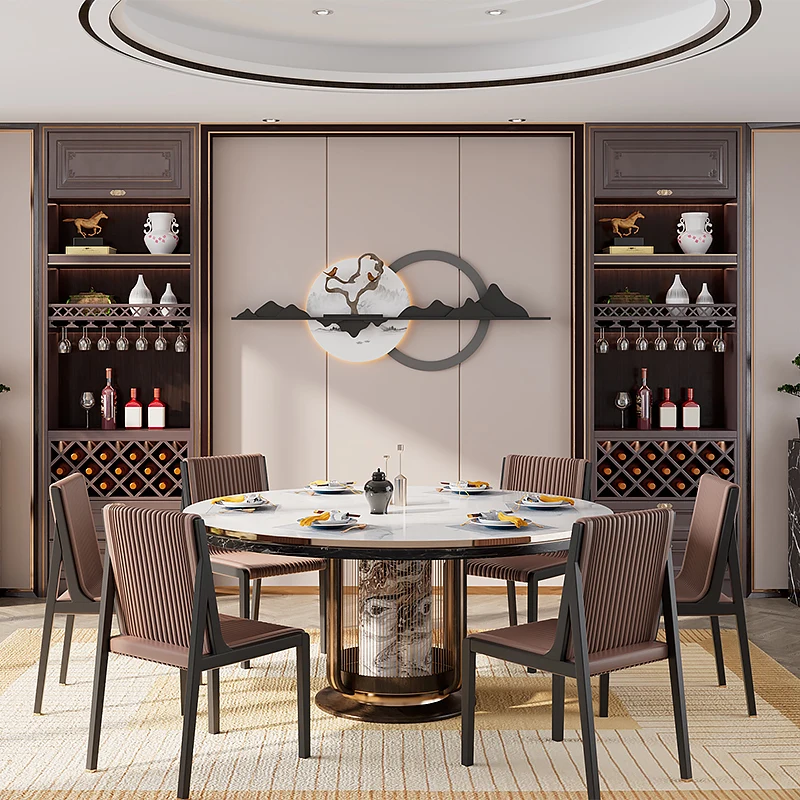 

Простое украшение для стены в прихожей гостиной, новая китайская настенная роспись для зоны дивана с LED-подсветкой, пейзажная картина для стены.