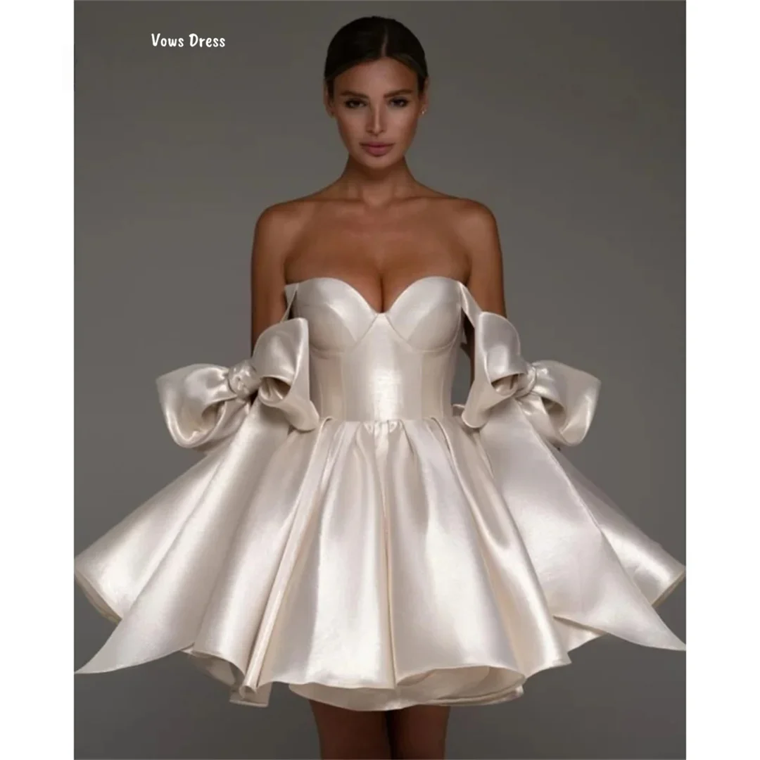 

Vows Custom Made Evening Dresses for Special Occasions Line A Elegant Prom Dresses 2025 Luxury Women's Elegant Party Dress Bow