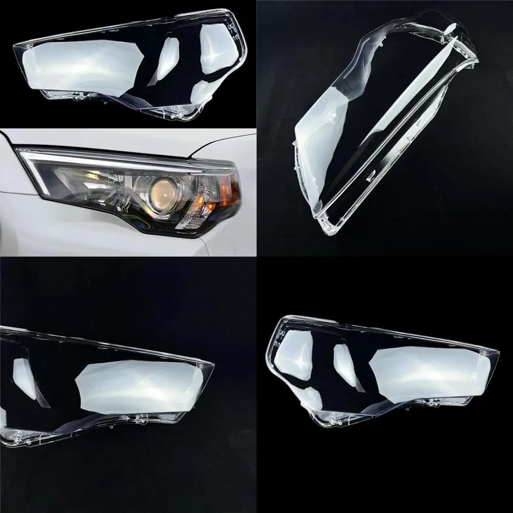 

CHROX for Toyota 4Runner 2014-2022, Car Front Glass Lens Headlamp Transparent Lampshade Auto Lamp Shell Lights Housing ​Headligh