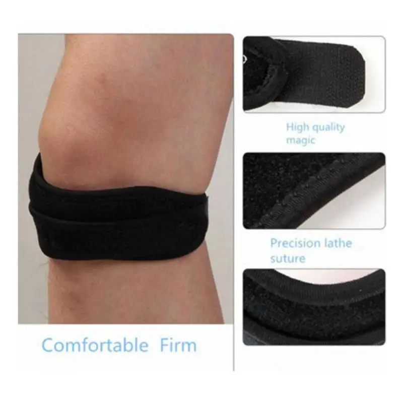 1PCS Adjustable Knee Patellar Tendon Support Strap Band Knee Support Brace Pads for Running basketball Outdoor Sport