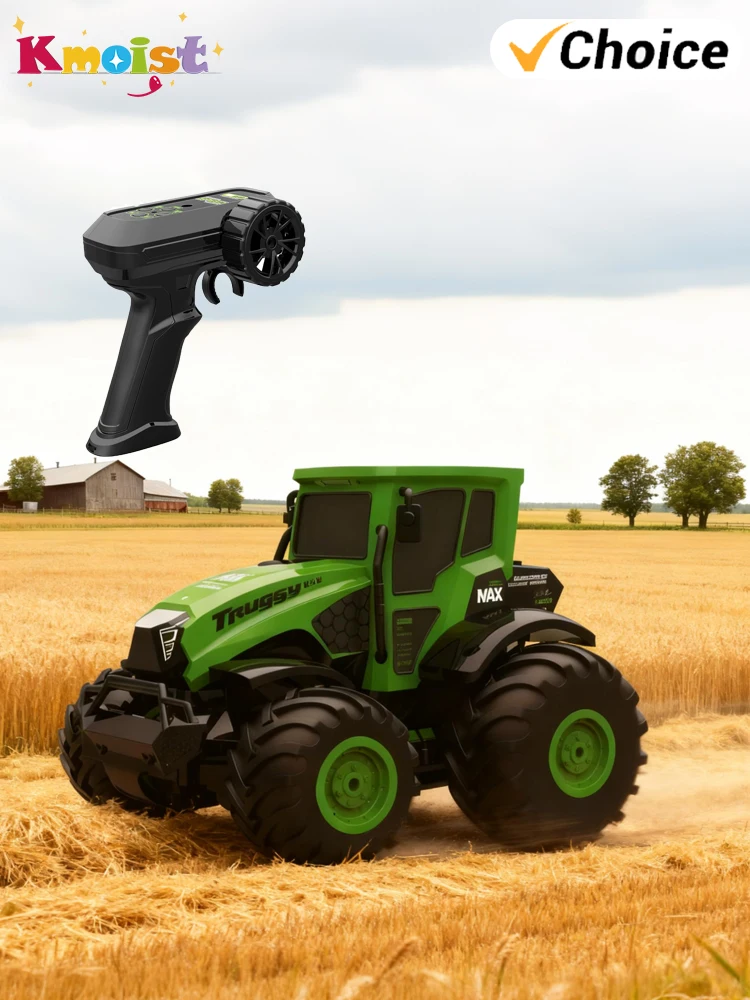 Samochód RC Amfibia 1/14 Zdalnie Sterowany Ciężarówka Zabawka dla Dzieci Traktor Rolniczy Wspinaczkowy Pojazd Terenowy Zabawki dla Chłopców Prezenty Świąteczne — 2