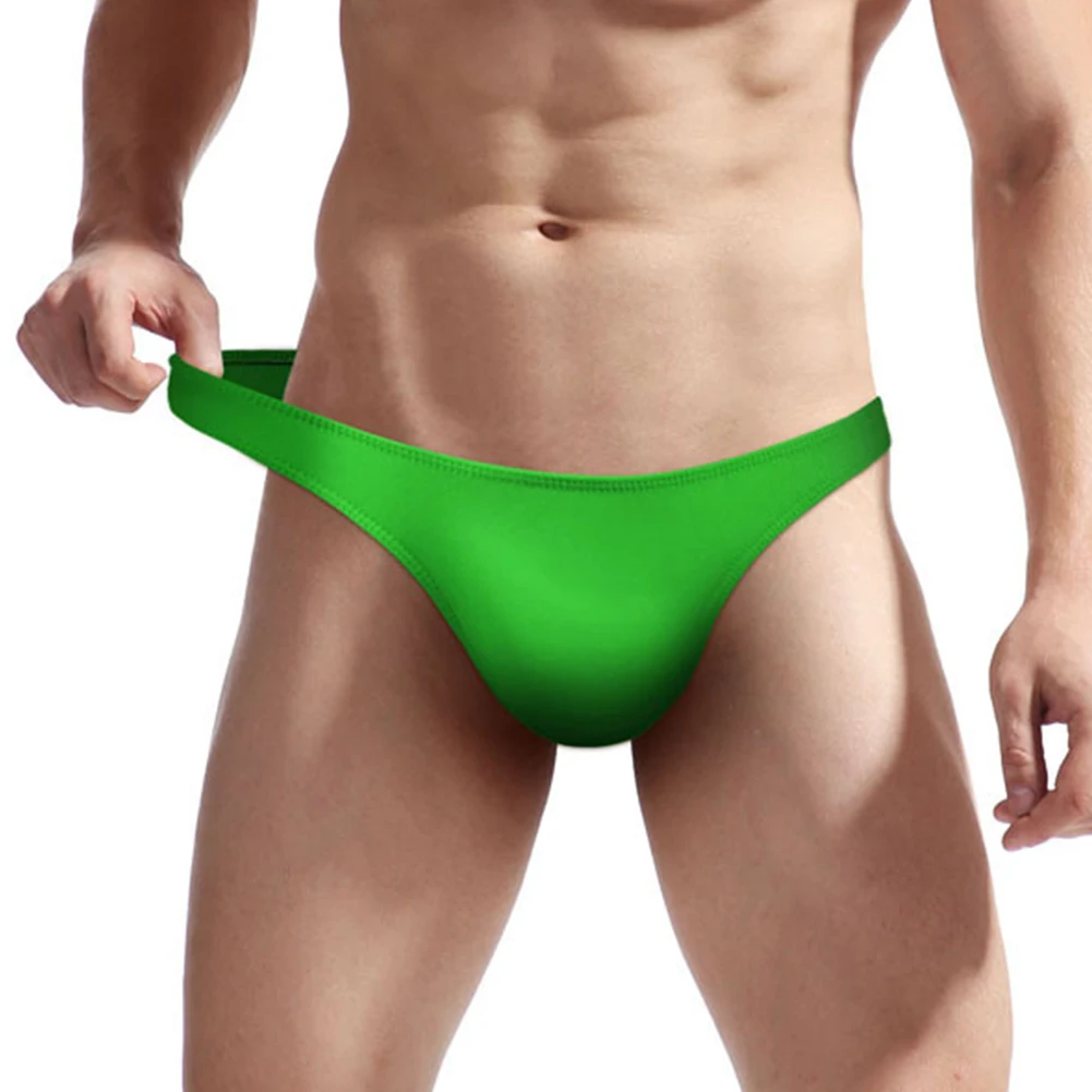 Sexy Men Thong Open Crotch Bikini Briefs Hollow Out Low Rise Underpants Solid Breathable Underwear Elastcity Erotic Knickers