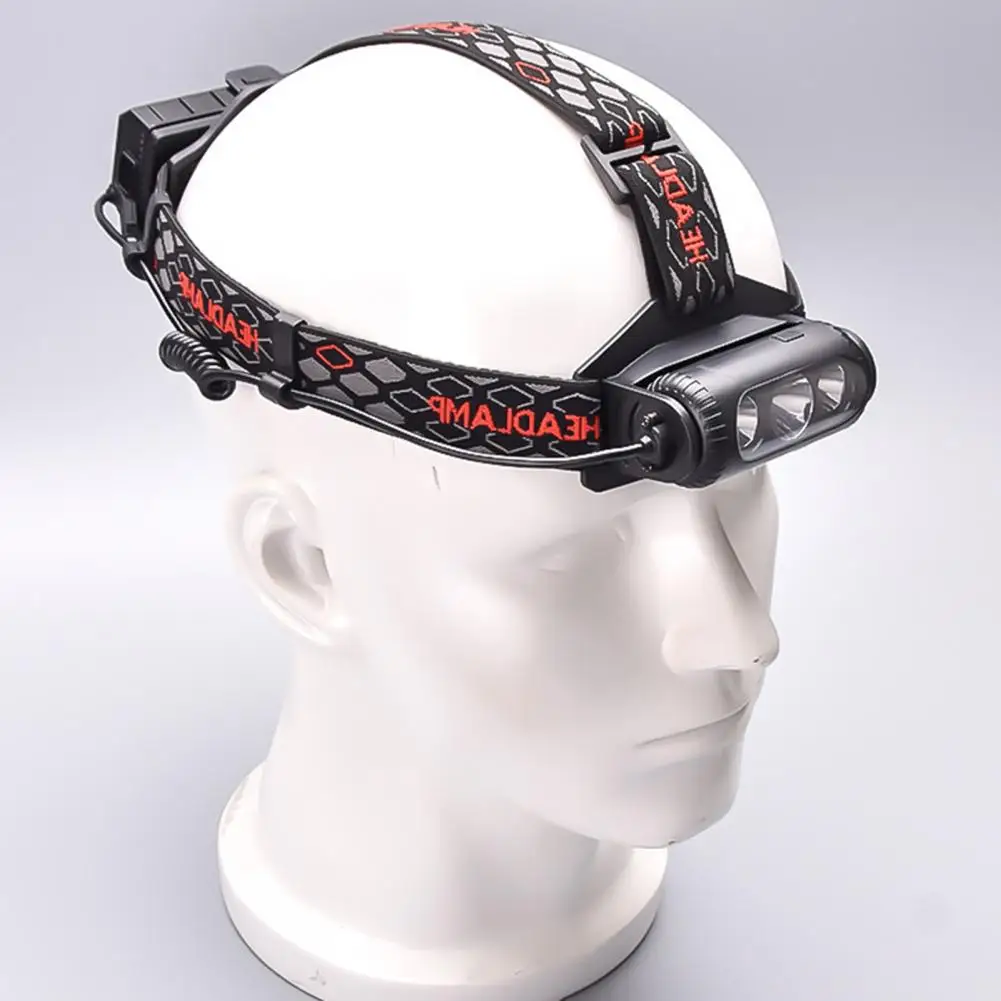 

Headlamp 1 Set Practical Dimmable Power Display Super Bright Head-Mounted Flashlight Outdoor Supplies