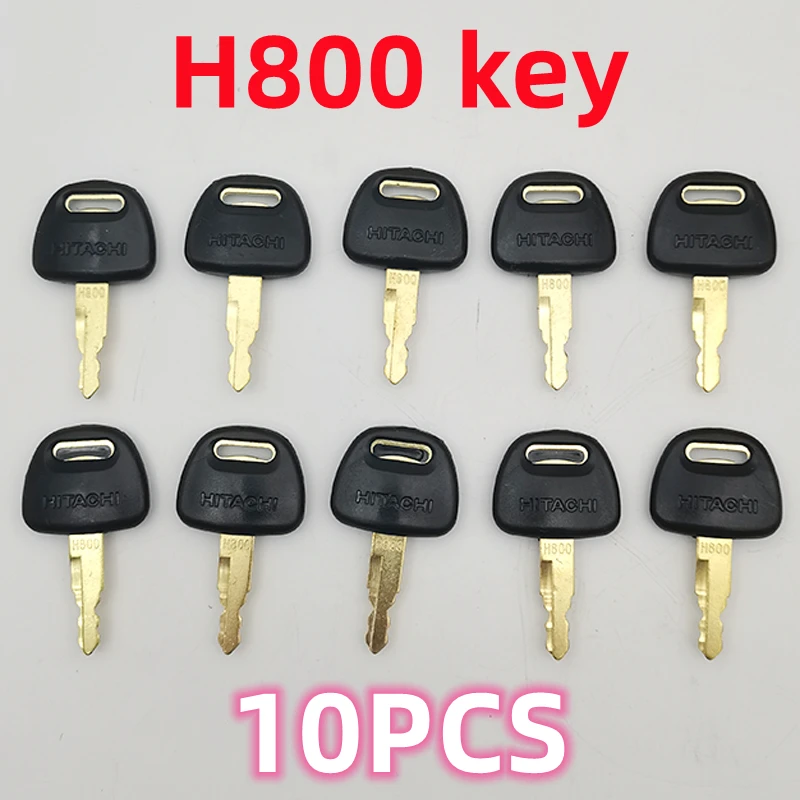 10PCS H800 Excavator ignition Key For Hitach ZAX ZAXIS Grab BU0028 ZAX60 ZAX70 EX120 EX200 ZAX210 Door Lock