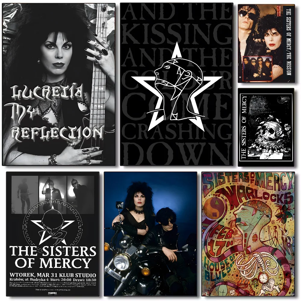 

The Sisters of M-Mercy band Poster HD art sticky wall waterproof home living room bedroom bar aesthetic decoration