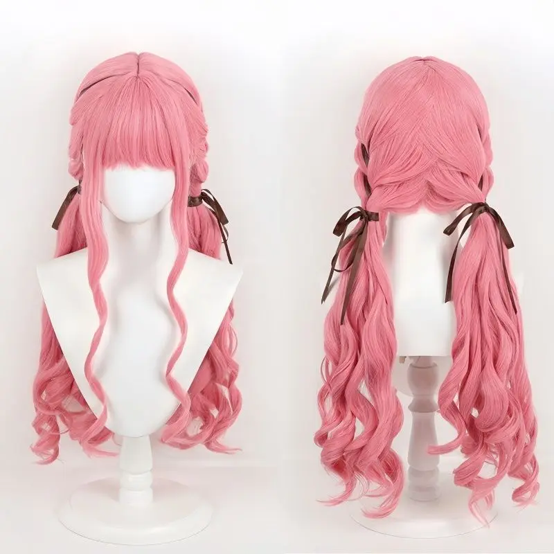 Infinity Nuan Nuan Cosplay Wig - Long Cornrows Hair with Bangs, Anime Character Costume