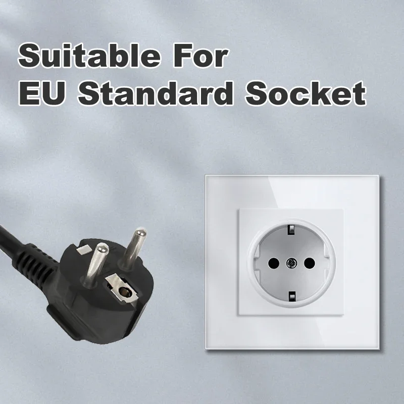 NYWP EU standard USB plug, 16a power socket, German power panel, four USB interfaces, dual frame 4 USB wall socket