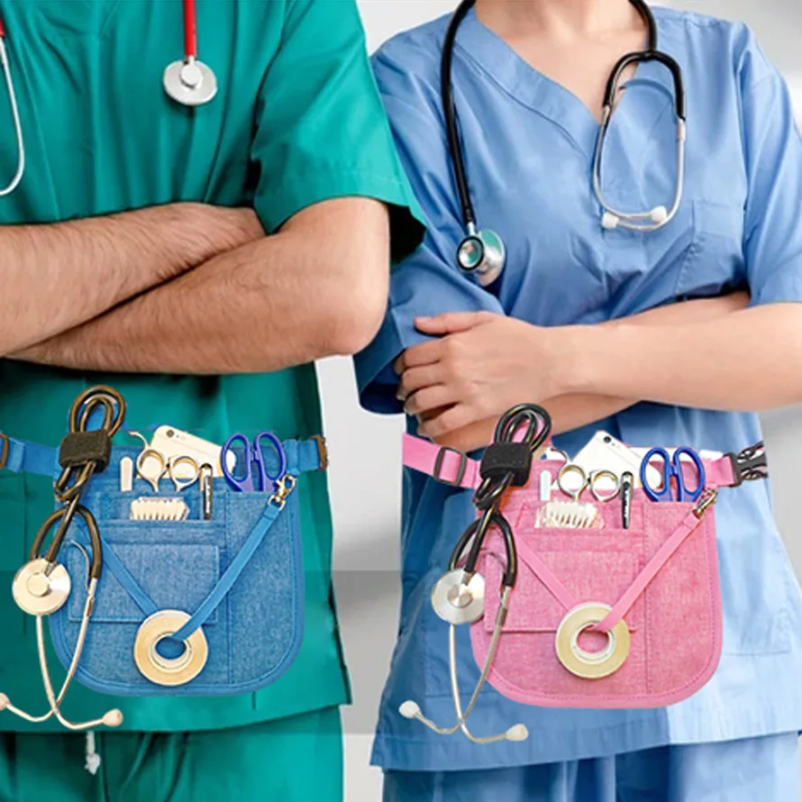 Nurse Waist Bag Pet Grooming Tool Pouch Medical Supply Organizer Utility Belt Storage Bag