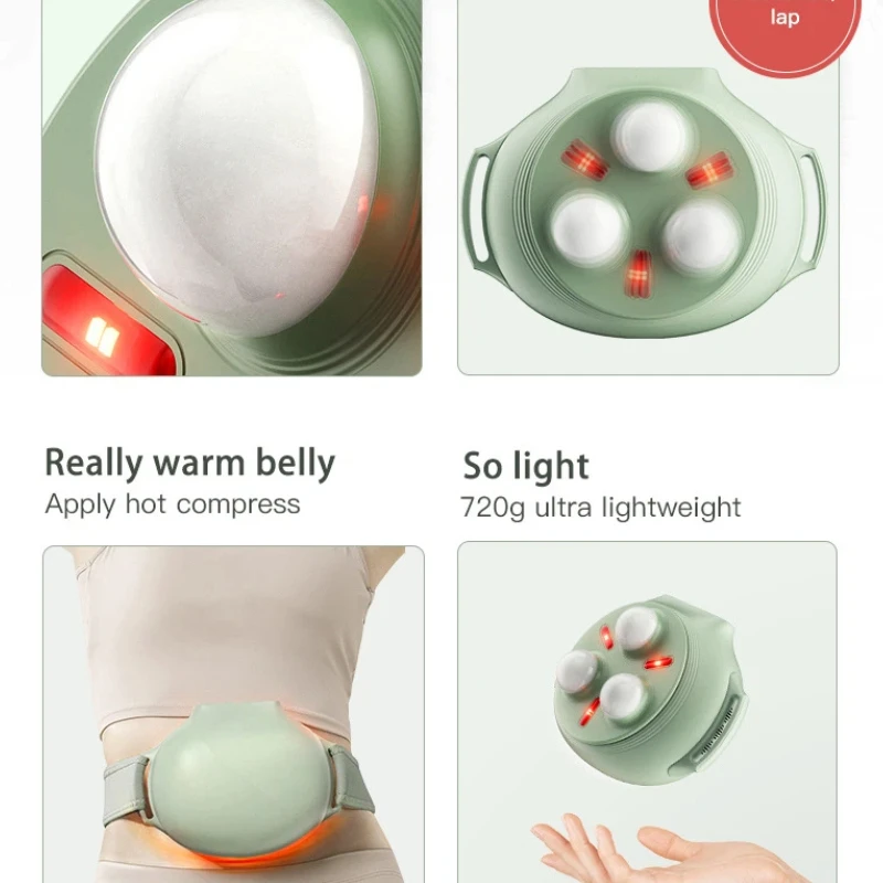 

Автоматический электрический массажер для брюшного пресса для разминания, подогрева и массажа, небольшой подвесной горшок, массажер для живота из нефрита и камня.