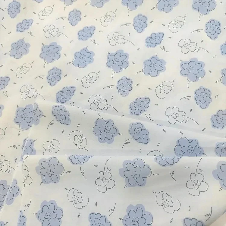 

Ткань из чистого хлопка поплин 60S, 145x50 см, высокой плотности, с небольшим цветочным принтом, неэластичная, для цифровой печати, ручной работы