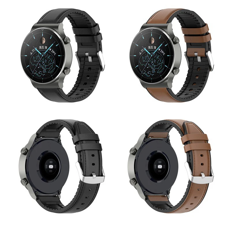 Top ข้อเสนอหนังสำหรับนาฬิกา Huawei GT2 Pro สร้อยข้อมือ22มม.สายรัดข้อมือสำหรับ Huawei Watch Gt 2 pro