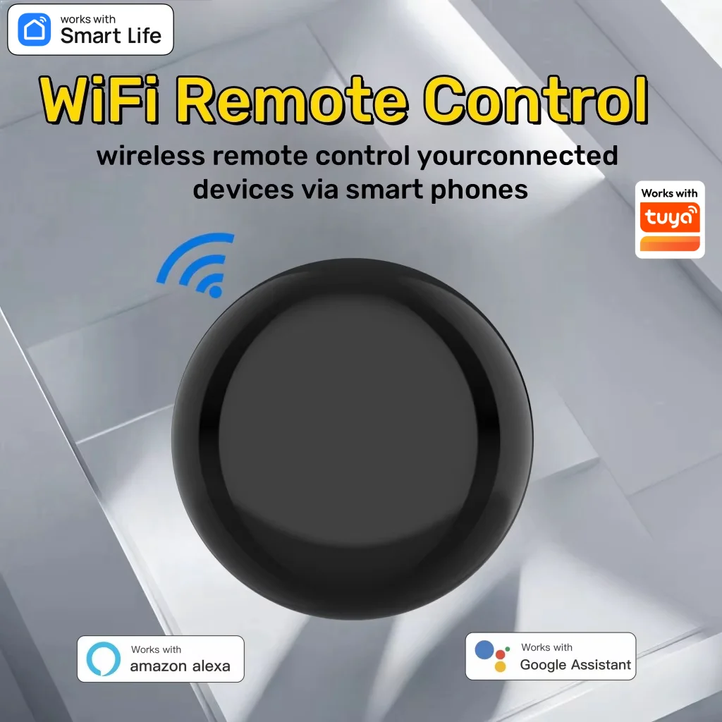 RF IR Remote Control WiFi Smart Home Smart Life for Air Conditioner ALL TV AC and Refrigeration Work with Tuya Alexa,Google Home