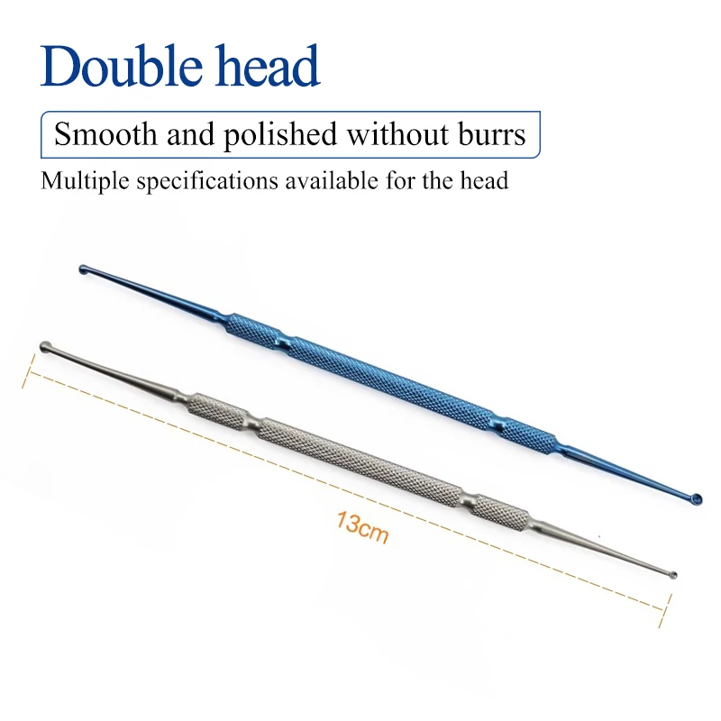ช้อนขูด Meibomian Gland ช้อนขูด Ophthalmic Instruments เครื่องมือผ่าตัดโรคผิวหนังขูดหูด