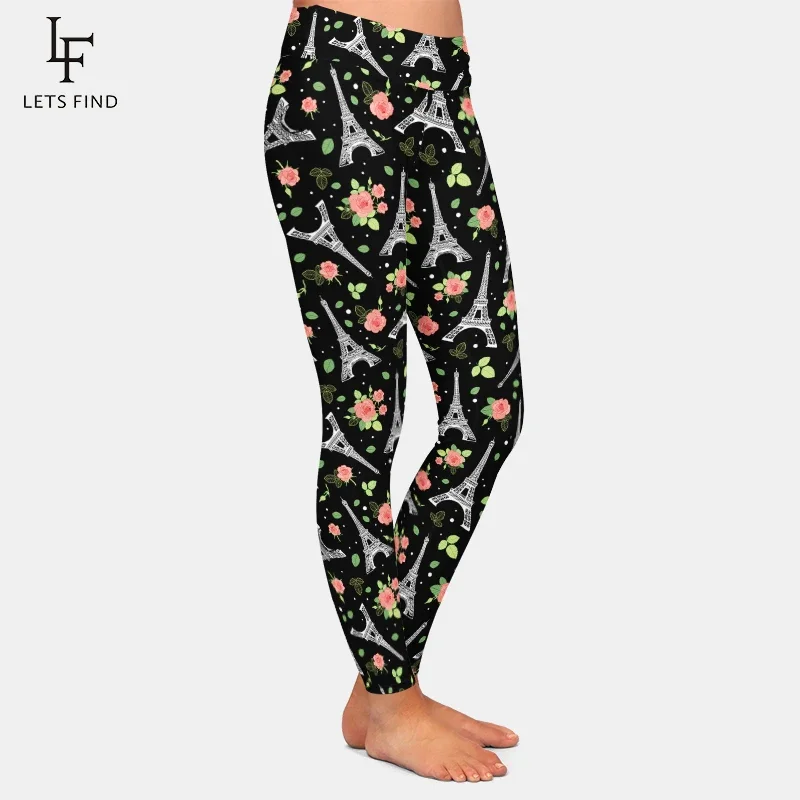 LETSFIND Thun Cao Cấp Nữ Tập Luyện Quần Legging Thời Trang Cao Cấp Thoải Mái Ôm Chân Váy Đen