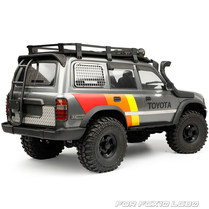 Metalowa składana siatka ochronna na tylną szybę, składana siatka na okno do samochodu RC Crawler 1/10 Traxxas FCX10 LC80, części tuningowe